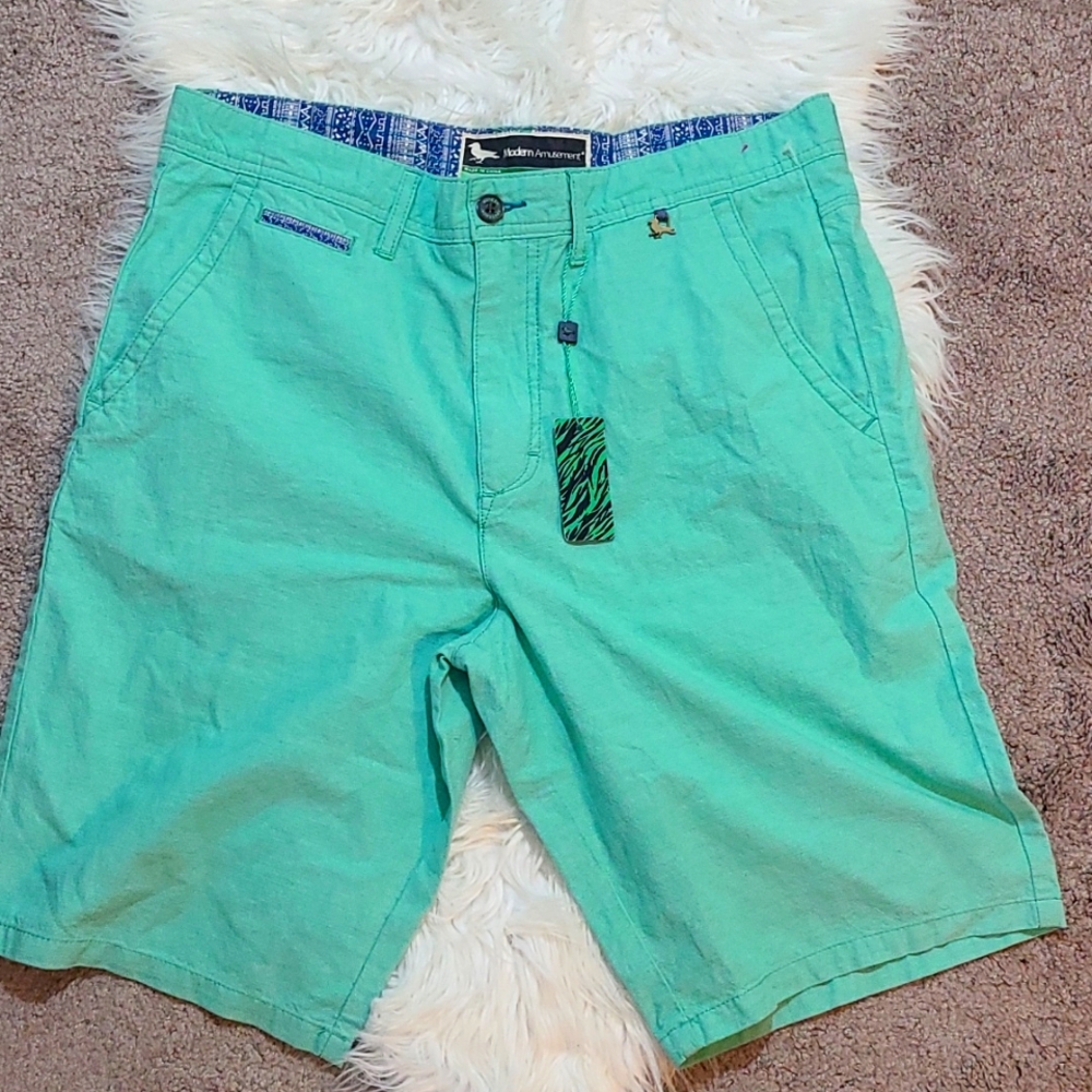 COPY - Men Blue Linen Shorts